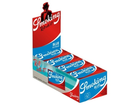 Bloco Transparente Curto Smoking Blue . 200 Folhas / Livreto . 20 Livretos (70mm)