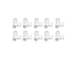 Conector Pvc Laxiscreed De 3 Vias Para Tubos De 20mm Diâmetro Interno