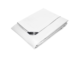 Encerado com Ilhós 8X12 M 260G/M² Branco Feito de Polietileno ECD