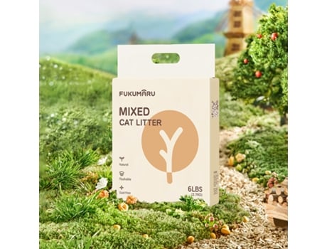 Areia para gatos Applewood Fukumaru Tofu
