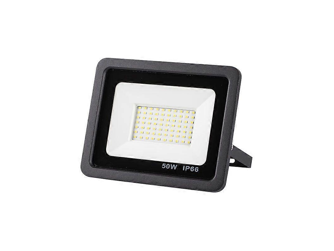 Rebe foco Led Exterior 50w 5000lm Ip66 Luz Branca Quente 3000k Impermeável Regulável 120° para Exteriores e Interiores