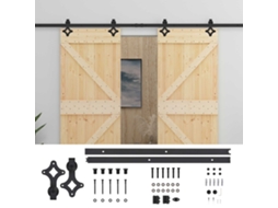Maison Exclusive - Porta Deslizante 2 Unid. 80 X 210 Cm Madeira De Pinho Maciça