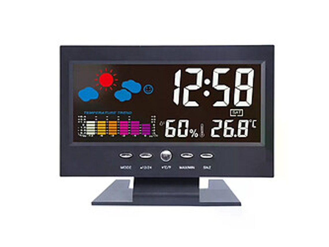 Termômetro E Higrômetro Com Visor Digital Lcd Oem