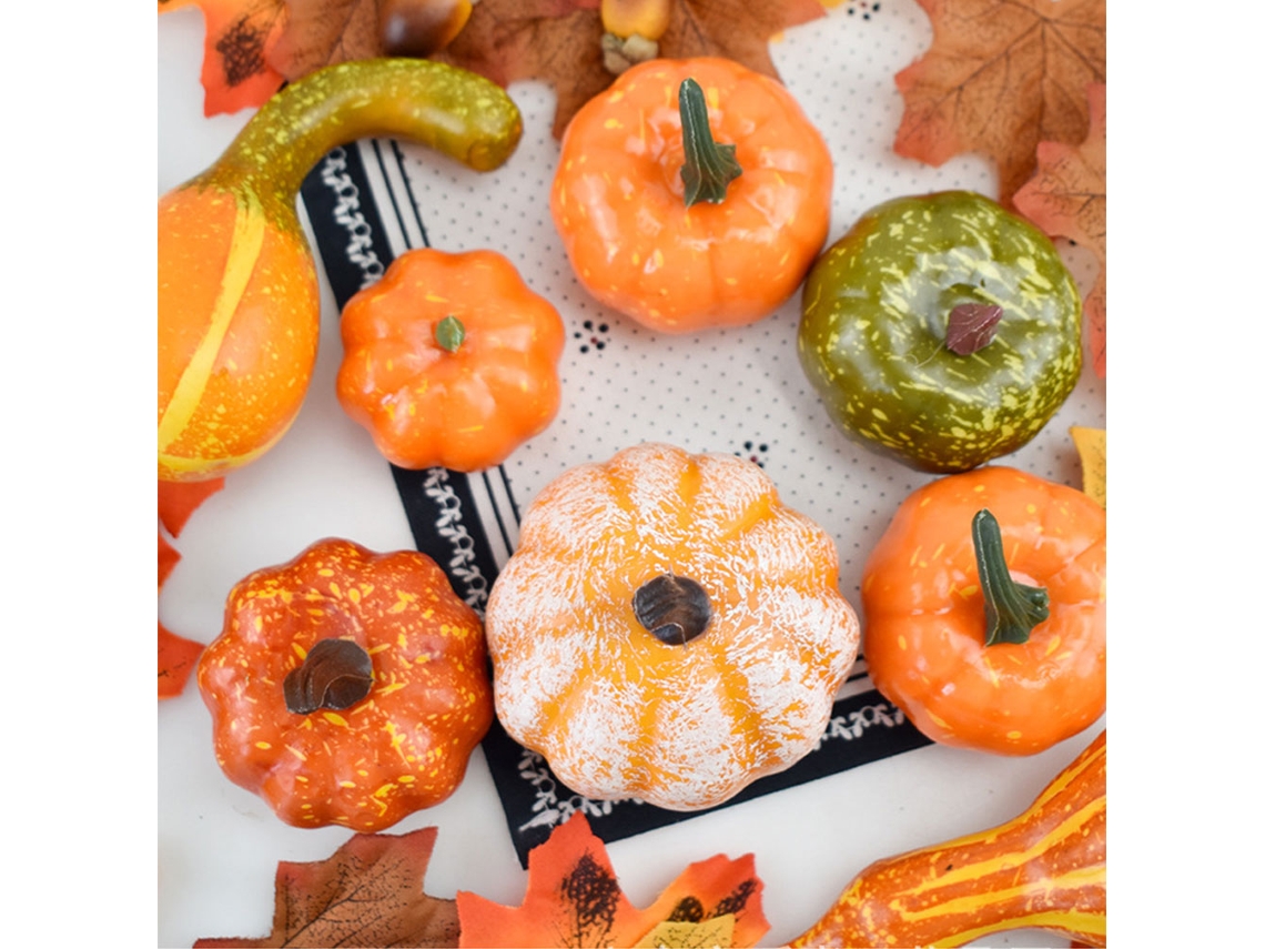 Conjunto De Abóbora De Simulação Para Decoração De Halloween E Fotografia