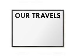 Magnetic Board Our Travels For The Living Room Espelharte (70x50 Cm)