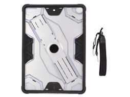2026zentro-capa Para Tablet Ios 2017-2018 9.7 Polegadas Ultra Fina Anti Queda Tpu Com Cinto Ajustável Prata