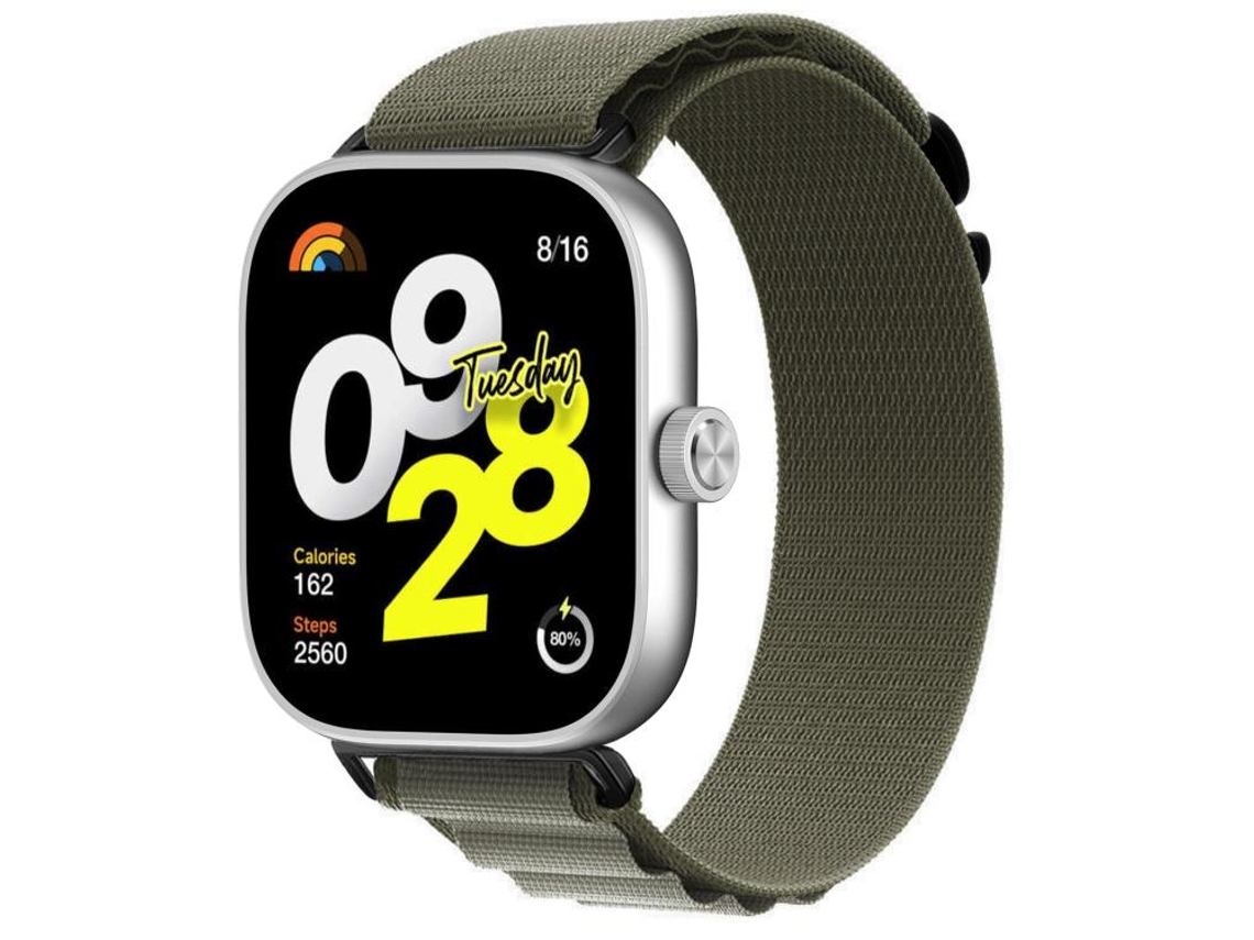 Bracelete para Redmi Watch 6 / 5 / 4 Nylon Alpine Loop Verde oliva XIAOMOYU