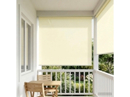 Vidaxl Persiana De Rolô Para Exterior Com Proteção Uv Creme Poliéster