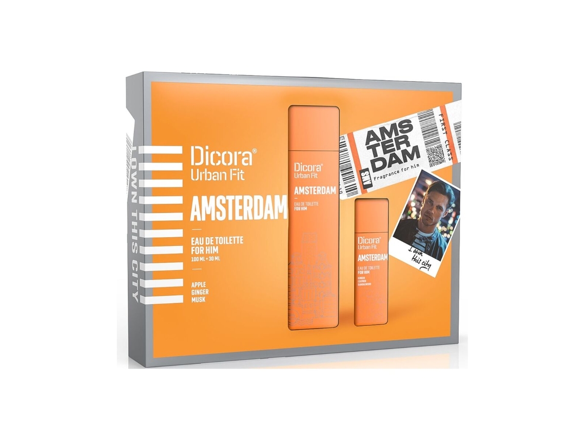 Conjunto de Perfume Dicora Urban Fit Amsterdam 2 Peças