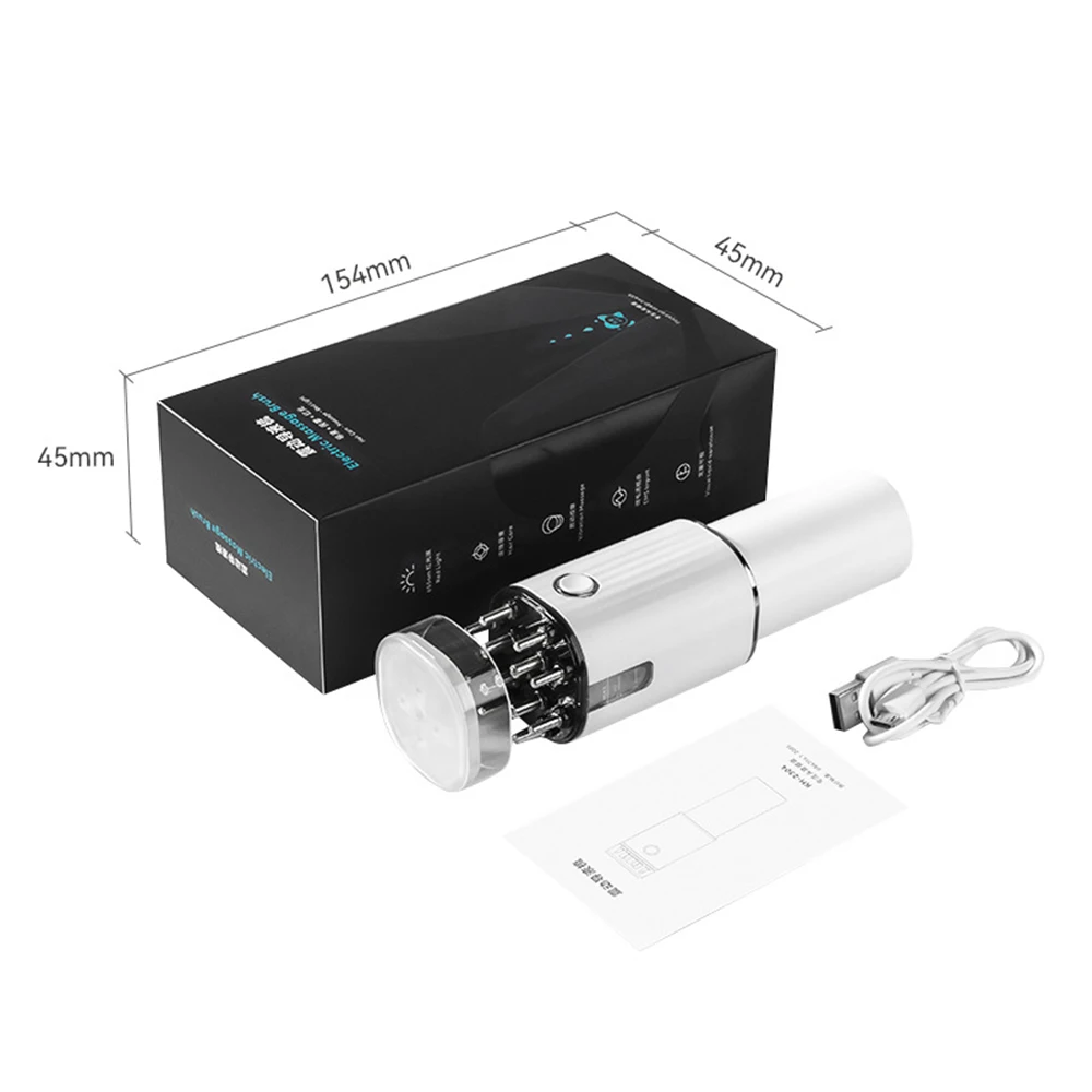 Massageador Elétrico para Crescimento Capilar com Reservatório de 70ml MDUG (branco)