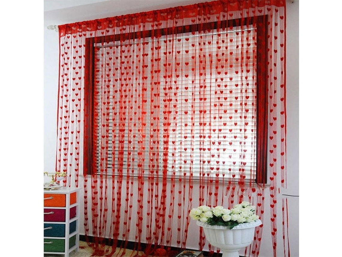 Cortina Con Forma De Corazón Para Ventana/baño