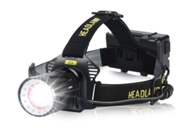 Lanternas De Cabeça Led Super Brilhantes 110.000 Lúmens Com Sensores De Movimento, 4 Modos, Zoom, Lanterna De Cabeça Recarregável Yizhood (preta)