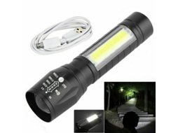 Mini Lanterna Led Com Destaque, Carregador Usb, 2 Em 1, Portátil, À Prova Dágua, Para Acampamento, Longo Alcance Olysi Shop