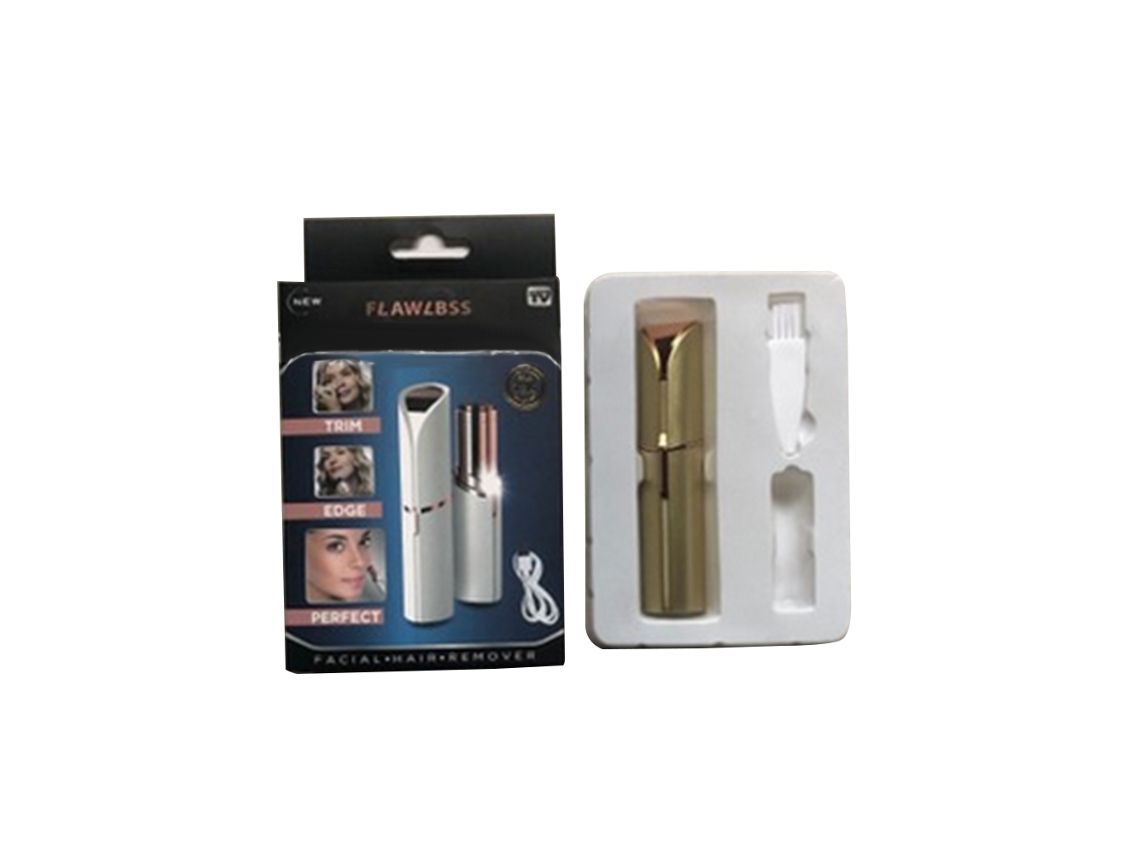 Depilador Elétrico Feminino Mini Em Forma De Batom Para Remoção De Cabelo Facial E Corporal 01
