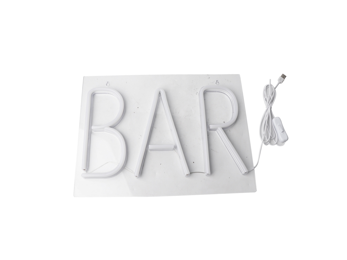 Luminária de Parede Tridimensional de Néon com Usb para Decoração de Bares CHABERLU