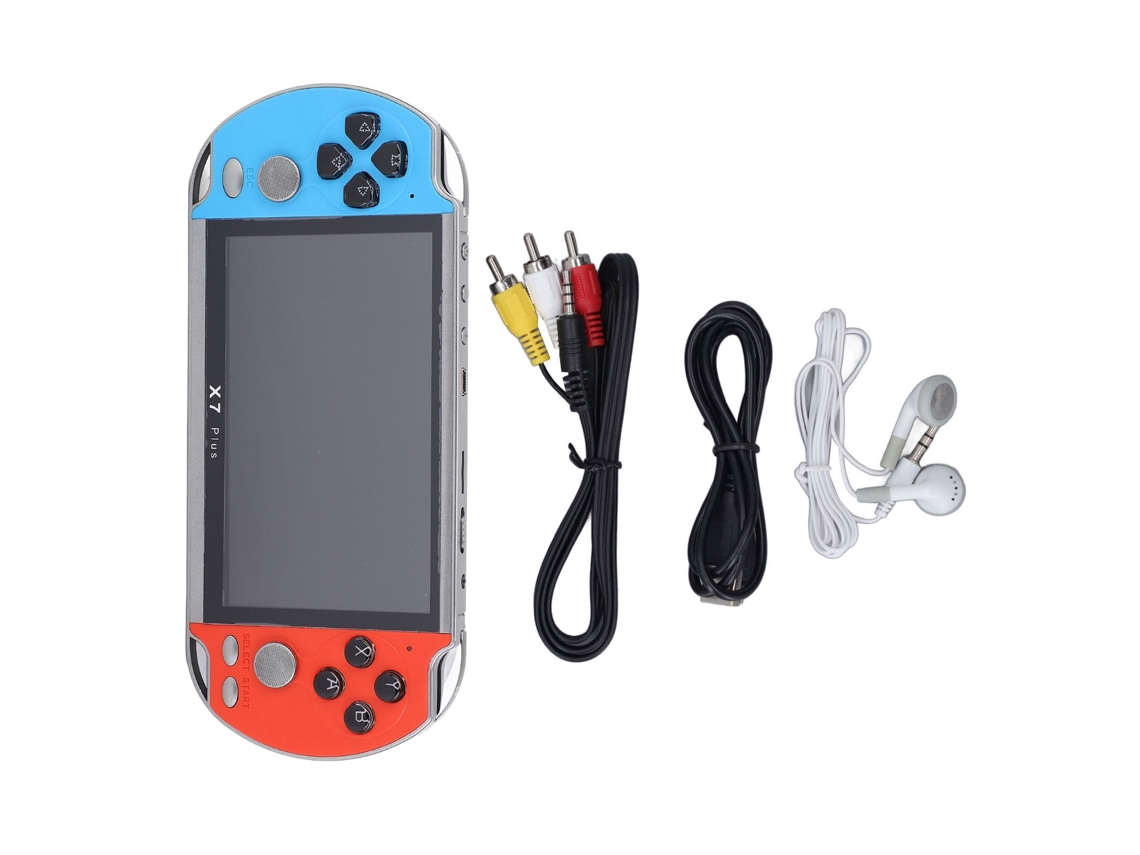 Mali console de Jogos Portátil 5.1 Polegadas 8gb Bateria Recarregável Dual Joystick com Jogos Clássicos