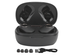 Aetheria fones de Ouvido Bluetooth Tws Intra auriculares com Display Digital Ipx5 À Prova de Água Preto