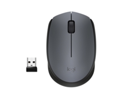 Logitech m170 mouse óptico ambidestro rf sem fio cinza-k 1000 dpi