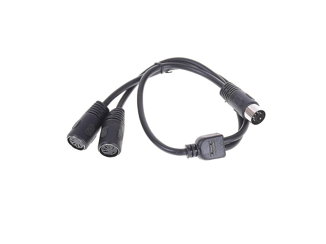 Cabo adaptador divisor DIN MIDI Y de 5 pinos (1 macho para 2 fêmeas) 50 cm Shytmv Slowmoose