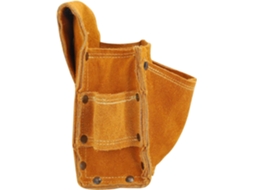 Bolsa genérica multifuncional para ferramentas em couro bovino com proteção reforçada e detalhes para decoração de interiores.