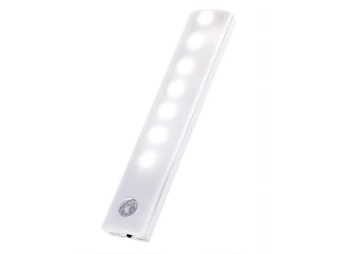 Luminária de Led para Armário com Sensor de Movimento, 3 Peças, Branca BRILVIBERA