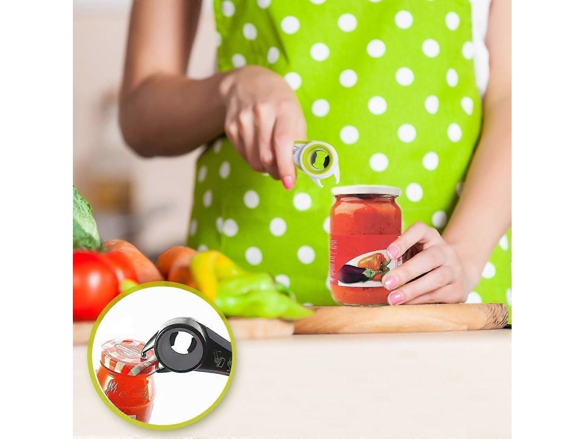 Abridor Multiuso Manual Para Potes E Garrafas, 5 Em 1, Ideal Para Idosos Com Artrite
