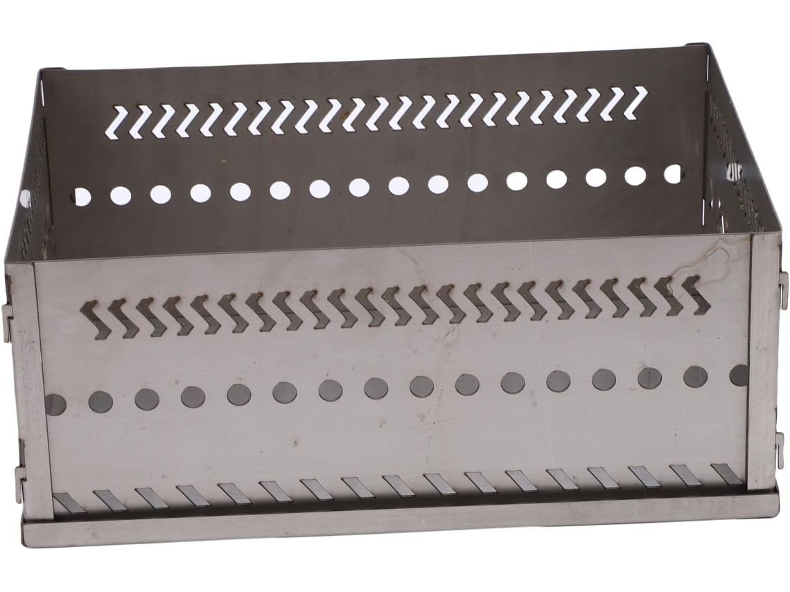 Suporte de Aço Inoxidável para Pedra de Sauna Cesto Portátil Versátil para Queimar Carvão. SFUSHOS