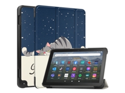 Capa Para Amazon Fire Hd 8/fire Hd 8 Plus 2020 Gato Preguiçoso