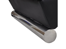 Maison Exclusive - Chaise Longue Couro Artificial Preto