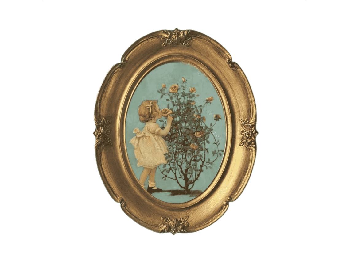 Quadro De Resina Com Relevo Estilo Europeu, Pode Ser Colocado Na Entrada, Fazer A Decoração Da Parede Com Fotos, 6 Polegadas De Dourado