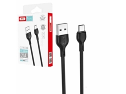 Cabo USB-A Macho / USB-C Macho 1m Preto Xo