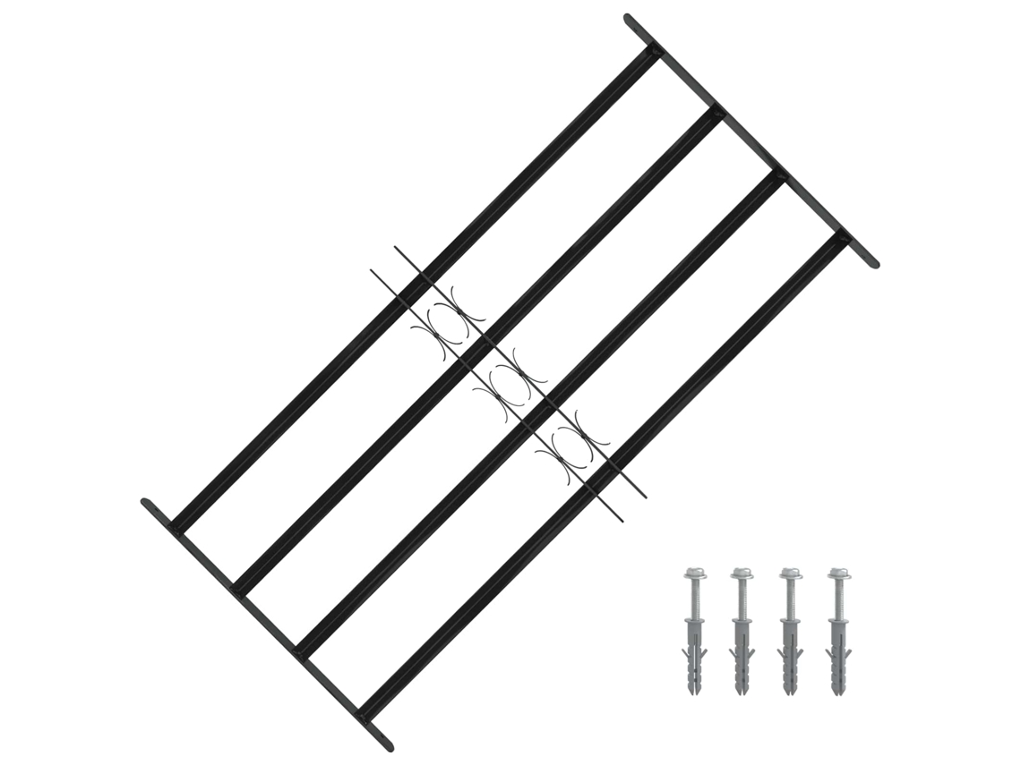 Vidaxl Grade De Segurança Para Janela 115 X 60 Cm Aço Galvanizado
