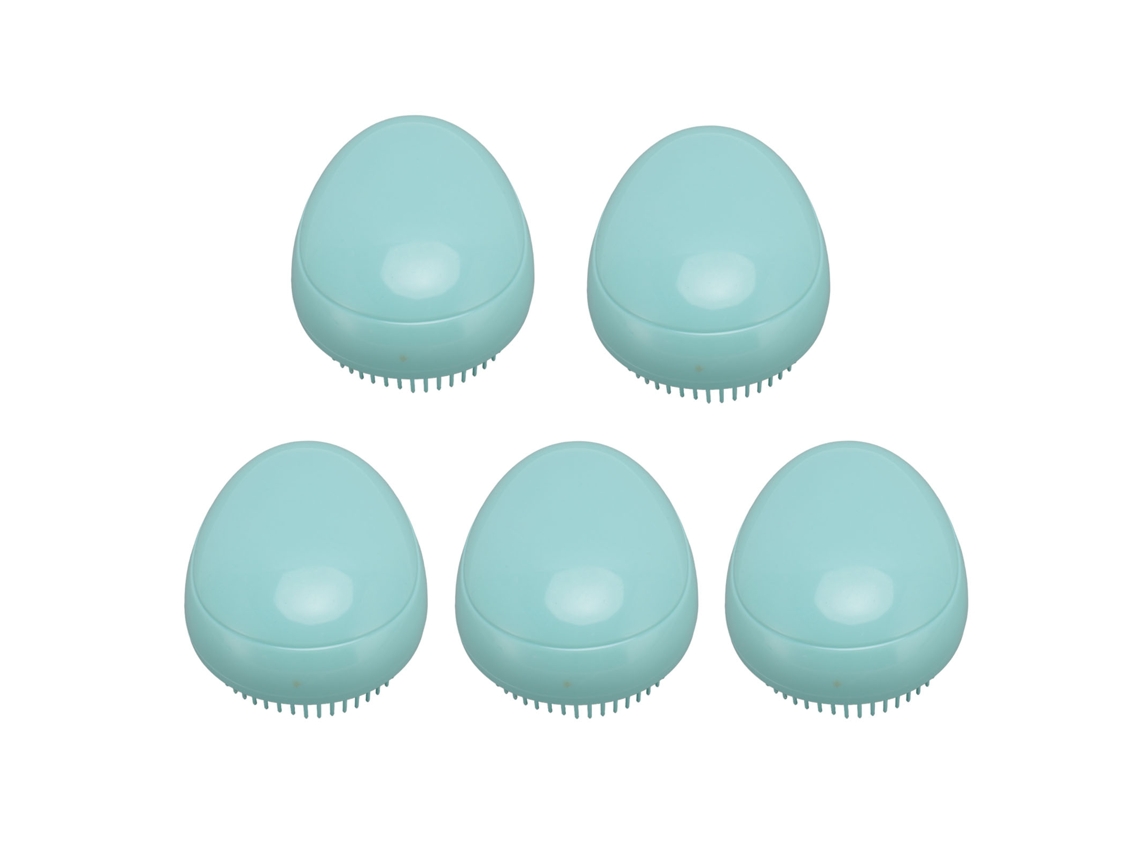 5pcs Pente De Cabelo Em Forma De Ovo Com Mão Redonda Para Pentear, Massajar E Modelar Cabelo Úmido E Seco Para Uso Em Casa