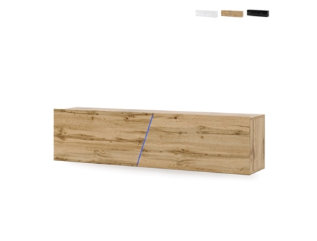 Pendurado TV Móvel 160cm Design Minimalista Moderno Led Luz Regat Wipmeb