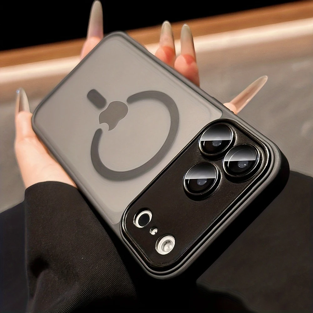 Capa Magnética À Prova De Choque Para Iphone 13 Pro Max (preta)