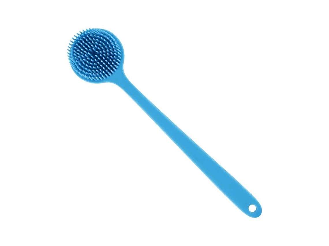 Escova De Banho Para Costas, Silicone, Cabo Longo