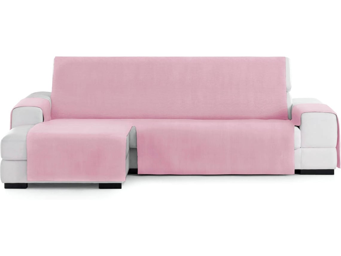 Capa Chaise Longue TODOPARAMICASA Levante Rosa (Braço Esquerdo - 290 cm)