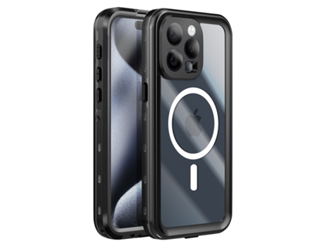 Redpepper Capa Total Para Iphone 15 Pro À Prova Dágua Compatível Magsafe Transparente