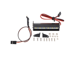 Kit de Farol LED para Carro RC 70mm Alumínio 6 LEDs Luz Branca Teto | S/MARCA