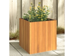 Vidaxl Vaso/floreira De Jardim 45x45x45 Cm Madeira De Acácia Maciça