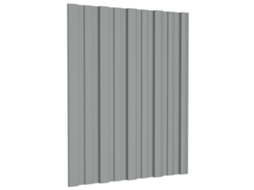 Vidaxl Painel De Telhado 36 Unid. Cinzento 60 X 45 Cm Aço Galvanizado