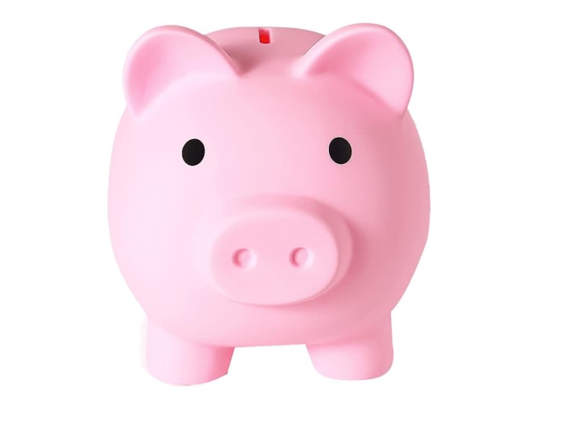 Cofrinho De Plástico Inquebrável, Grande Em Formato Porquinho, Cofre Prático Para Moedas, Ideia Presente Meninas E Meninos, Rosa Aquaforge