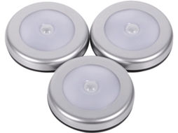 Conjunto De 3 Luzes Noturnas Pssopp Com Sensor Movimento E 6 Leds,