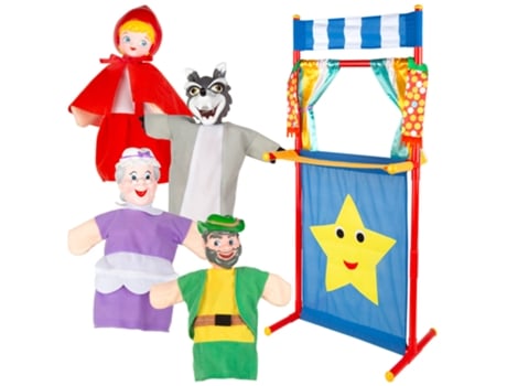 Teatro de marionetas de Caperucita Roja, 25 cm, Cucu Show, juguetes para bebés de Colorbaby