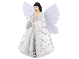 Laxiscreed Ornamento De Natal Anjo Dourado Para Árvore Com Led, Decoração De Divindade De Natal