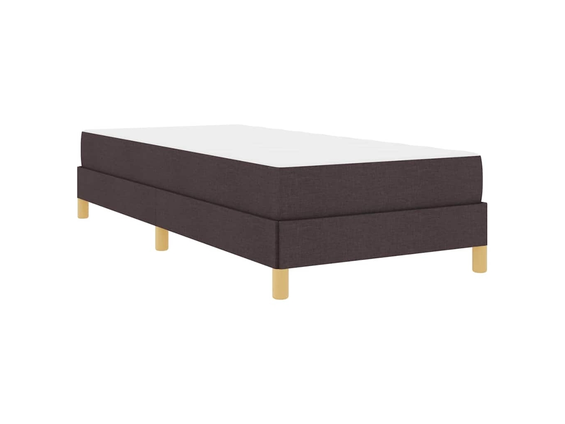 Conjunto 1 Cama Box Vidaxl Castanho Tecido (100 X 200 Cm)