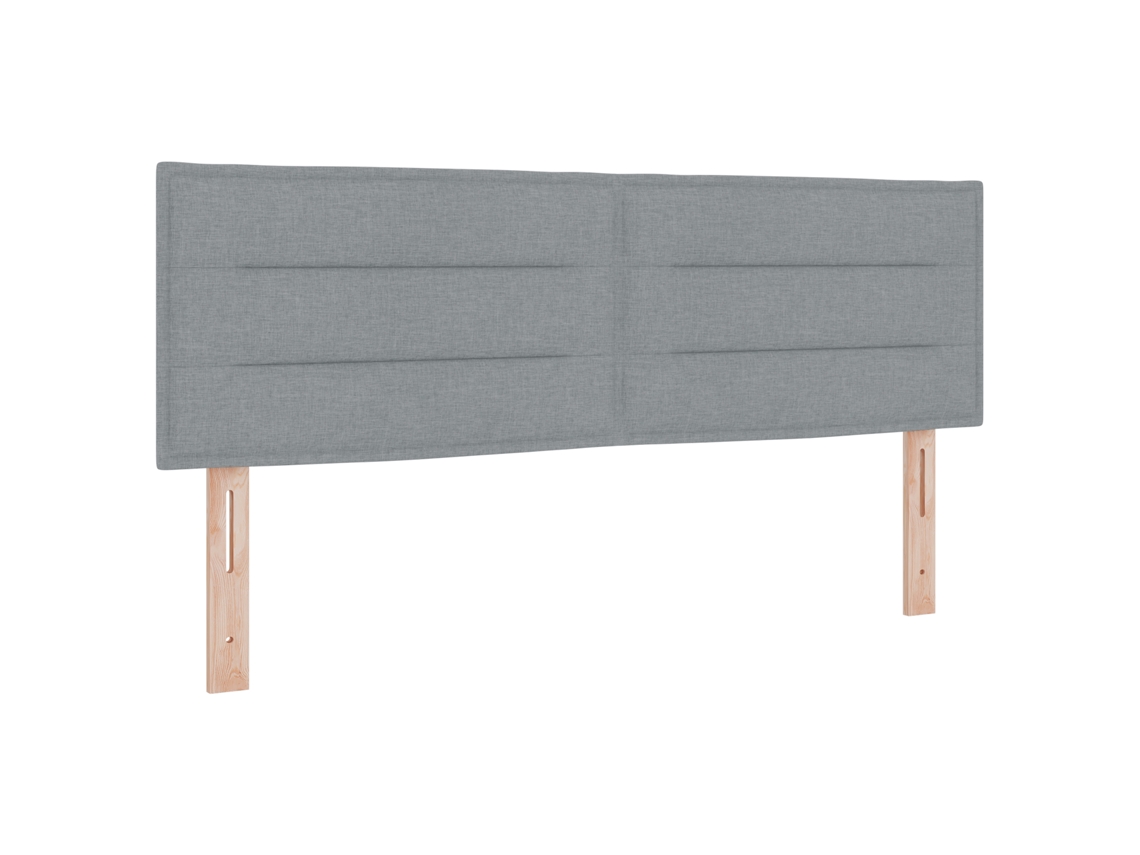 Conjunto 1 Móveis Para Cabeceira Vidaxl Cinzento-claro Tecido (160 Cm)