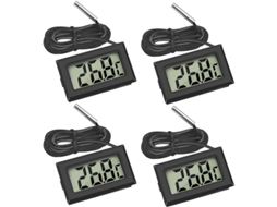 Termômetro Digital Lcd Mini Com Sonda Para Geladeira Freezer Aquário -50℃~+110℃