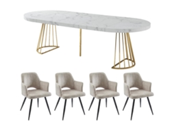 Conjunto Mesa E Cadeiras Firela