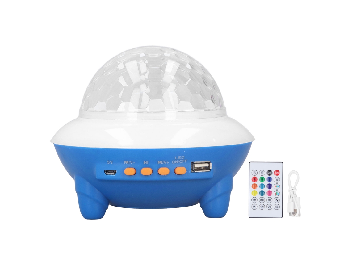 Luz projetora de bola com música Bluetooth, RGB, carregamento USB, para decoração, festa, Ktv, casa S/MARCA